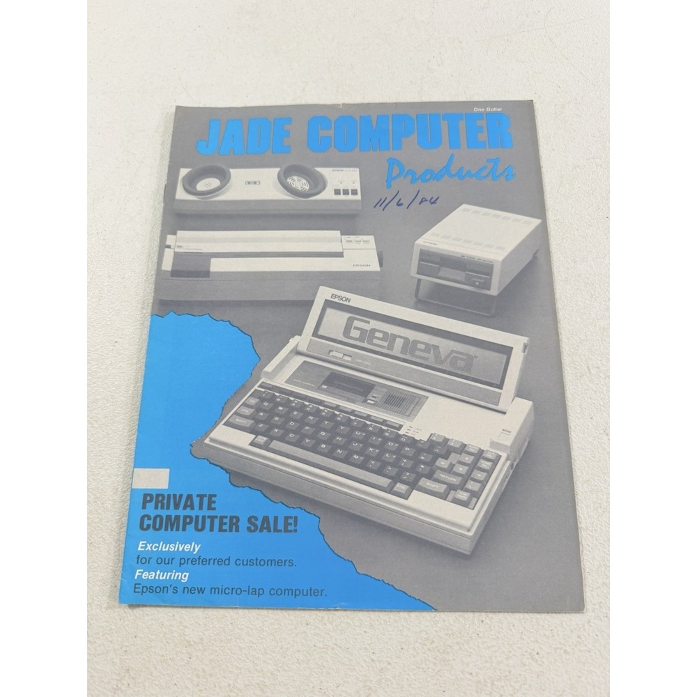 Vintage JADE Computer Products 1984 Private Computer Sale Catalog IBM Apple